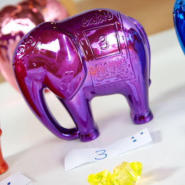 metallic elephant number and counting set 1-10